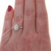 White Gold Diamond Double Halo Engagement Ring - 10k Pear & Single .33ctw