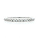 White Gold Diamond Wedding Band - 14k Round Brilliant .20ctw French Set Ring