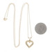 Yellow Gold Diamond Heart Wreath Pendant Necklace 18" - 14k Round .20ctw Love
