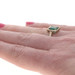 Yellow Gold Simulated Emerald Cocktail Solitaire Ring - 10k