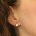 Platinum Diamond Stud Earrings - 950 Round Brilliant 1.50ctw GIA Pierced