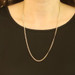 Yellow Gold Curb Chain Necklace 25" - 14k