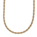 Yellow Gold Twisted Foxtail Chain Necklace 14 3/4" - 14k