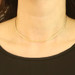 Yellow Gold Twisted Foxtail Chain Necklace 14 3/4" - 14k