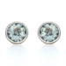 EFFY Green Amethyst Large Stud Earrings Sterling 925 Gold 18k Portugese 12.00ctw