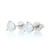 White Gold Diamond Stud Earrings - 14k Round Brilliant 1.42ctw GIA Pierced