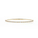 Yellow Gold Diamond Flex Bangle Bracelet 6 3/4" - 14k Round Brilliant .40ctw
