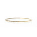 Yellow Gold Diamond Flex Bangle Bracelet 6 3/4" - 14k Round Brilliant .40ctw