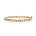 Yellow Gold Diamond Link Bracelet 7 1/4" 7" - 14k Round Brilliant 3.00ctw Tennis