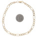 Yellow Gold Diamond Cut Figaro Chain Men's Bracelet 9 1/4" - 10k