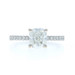 White Gold Diamond Engagement Ring - 14k Oval 1.98ctw