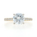 Yellow Gold Diamond Engagement Ring - 14k Round 2.54ctw GIA