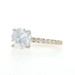 Yellow Gold Diamond Engagement Ring - 14k Round 2.54ctw GIA