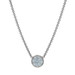 White Gold Diamond Solitaire Pendant Necklace - 14k Round Brilliant .70ct GIA