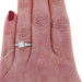 Platinum Diamond Retro Engagement Ring - 950 Rd .66ctw Vintage