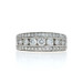 White Gold Diamond Band - 14k Round Brilliant 1.00ctw Seven-Stone Wedding Ring