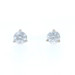 White Gold Diamond Stud Earrings - 14k Round Brilliant .62ctw Pierced Screw-Ons