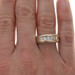 White Gold Diamond Men's Wedding Band 14k Round .50ctw Five-Stone Ring SZ 11 3/4
