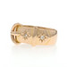 Yellow Gold Diamond Victorian Starburst Buckle Band - 18k Old Mine Antique Ring