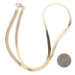 Yellow Gold Herringbone Chain Necklace 16" - 14k