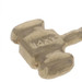 Yellow Gold Knock on Wood Charm - 14k Wooden Block & Gavel