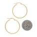 Yellow Gold Hoop Earrings - 14k Circle Hollow Pierced