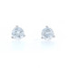 White Gold Diamond Stud Earrings - 14k Round Brilliant .74ctw