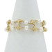 Yellow Gold Diamond Cultured Pearl Double Strand Bracelet 8 1/4" - 18k Rd .80ctw
