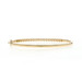 Yellow Gold Diamond Bangle Bracelet 6 1/4" - 18k Round Brilliant .85ctw