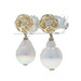 John Hardy Naga Baroque Pearl Dangle Earrings - Sterling 925 Gold 18k Pierced