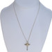 Tiffany & Co. Cross Pendant Necklace 18" - Sterling 925 Yellow Gold 18k Faith