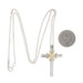 Tiffany & Co. Cross Pendant Necklace 18" - Sterling 925 Yellow Gold 18k Faith