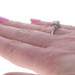 White Gold Diamond Vintage Engagement Ring - 14k Round Brilliant .14ctw