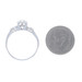 White Gold Diamond Vintage Engagement Ring - 14k Round Brilliant .14ctw