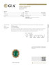 Ruser Emerald Diamond Vintage Halo Cocktail Ring Gold 18k Platinum 19.85ctw GIA