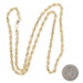 Yellow Gold Diamond Cut Rope Chain Necklace 18 1/4" - 14k