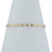 Yellow Gold Polka Dot Disc Link Bracelet 7 1/2" - 14k