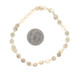 Yellow Gold Polka Dot Disc Link Bracelet 7 1/2" - 14k