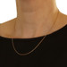 Yellow Gold Cable Chain Necklace 18" - 18k Italy