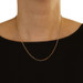 Yellow Gold Paperclip Chain Necklace 18" - 18k Germany