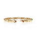 Yellow Gold X Crossover Link Bracelet 7" 6 3/4" - 10k Ribbed
