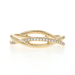 David Yurman Infinity Band Diamond Band - Yellow Gold 18k Round .19ctw Ring