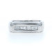 White Gold Diamond Men's Wedding Band - 18k Baguette .50ctw Ring SZ 9 1/2