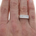 White Gold Diamond Men's Wedding Band - 18k Baguette .50ctw Ring SZ 9 1/2