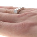White Gold Diamond Men's Wedding Band - 18k Baguette .50ctw Ring SZ 9 1/2