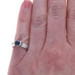 White Gold Sapphire Diamond Ring - 14k Oval 1.04ctw Engagement