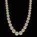 White Gold Simulated Pearl Graduated Strand Necklace 18" - 10k Beads