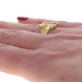 Yellow Gold Diamond Art Deco Men's Signet Ring 14k Mine Lion SJ Initials SZ 8