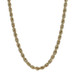 Yellow Gold Diamond Cut Rope Chain Necklace 26" - 10k