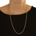 Yellow Gold Diamond Cut Rope Chain Necklace 26" - 10k